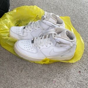 Nike Men's White High-Top Sneakers